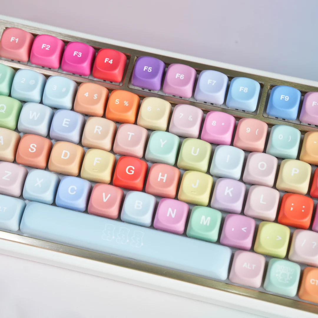 Amazon.com: GEKUCAP Custom Keycaps, 133 Keys Candy Bear Cute