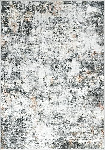 Miniatura 2 de Alfombras de área de 8 x 10, moderno, abstracto, lavable para sala de estar, resistente a las manchas, no desprende pelo, con respaldo