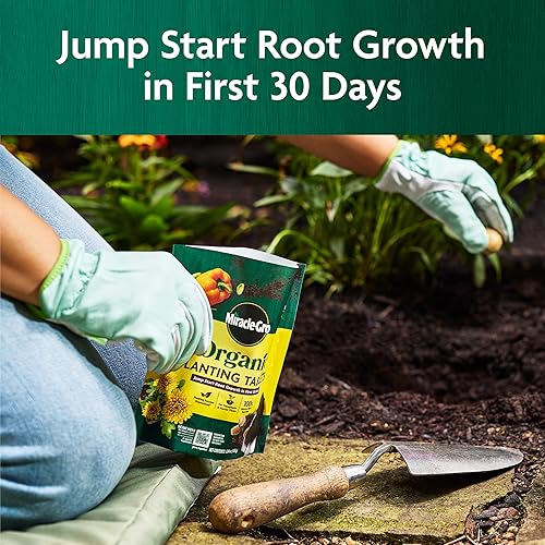 Miniatura 5 de Miracle-Gro Tabletas de plantación orgánicas, para trasplantes y plantas iniciales, formuladas con calcio, Jump Starts Root Growth, con