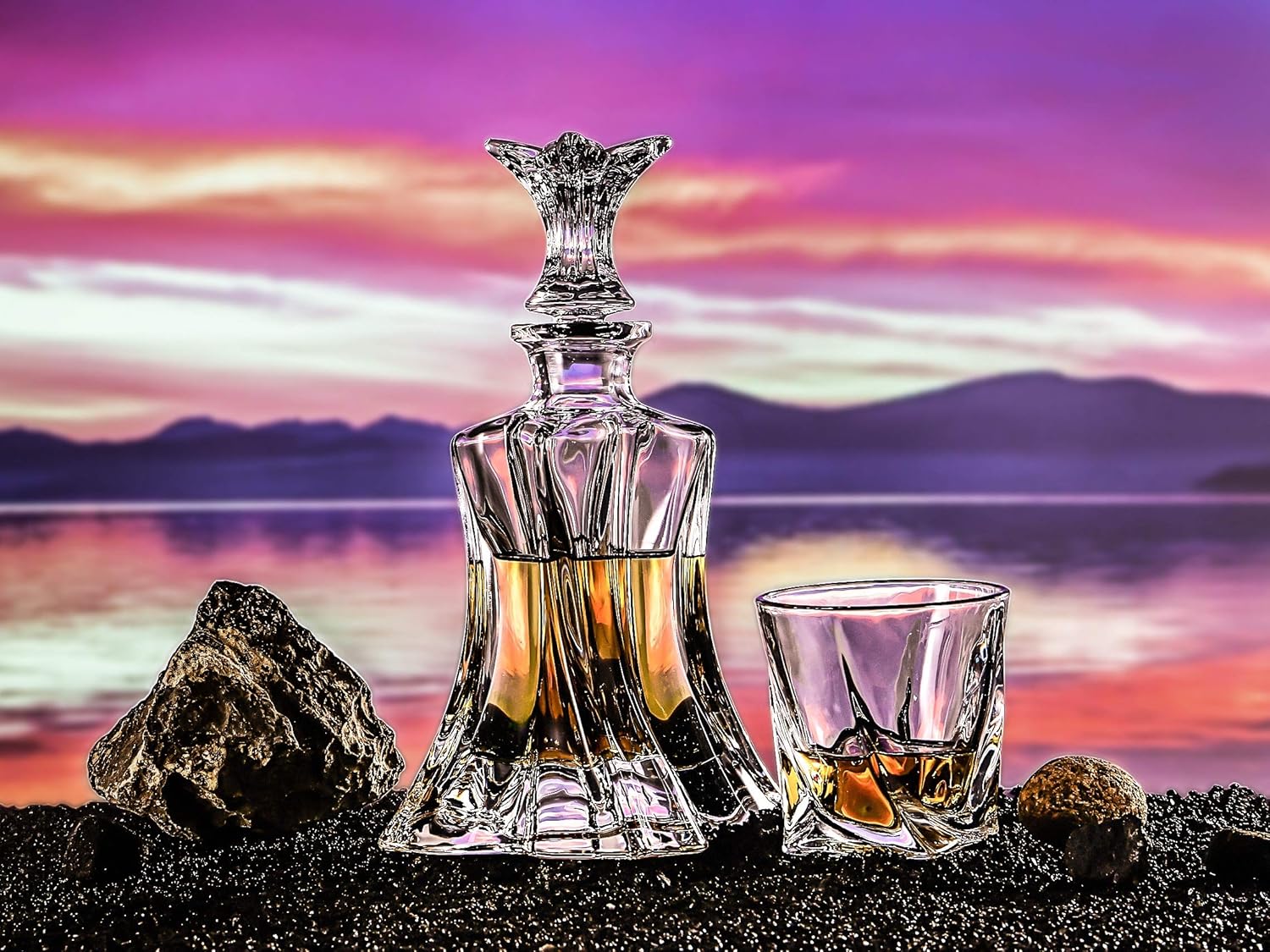 Premium Crystal Decanter and Whiskey Glasses 8 9162Ff5t5LL. AC SL1500