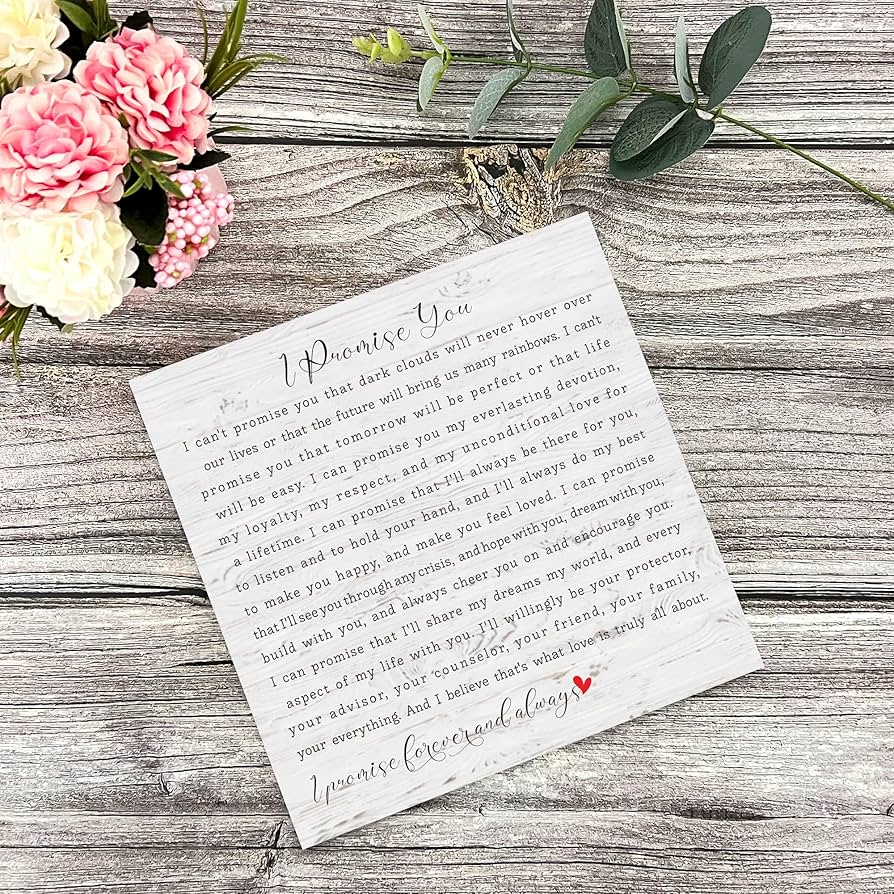 I promise forever and always, Gift for Girlfriend : Amazon.co.uk