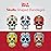 BioSwiss Bandages, Sugar Skull Shaped Self Adhesive Bandage Set, Latex Free, Sterile Wound Care, 24 Count