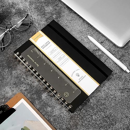 Miniatura 40 de Yoment Cuaderno de espiral con puntos y viñetas de 8.5 x 11 pulgadas, tamaño A4, cuadrícula de puntos grandes, papel de punto grueso de 3.53 oz/m²