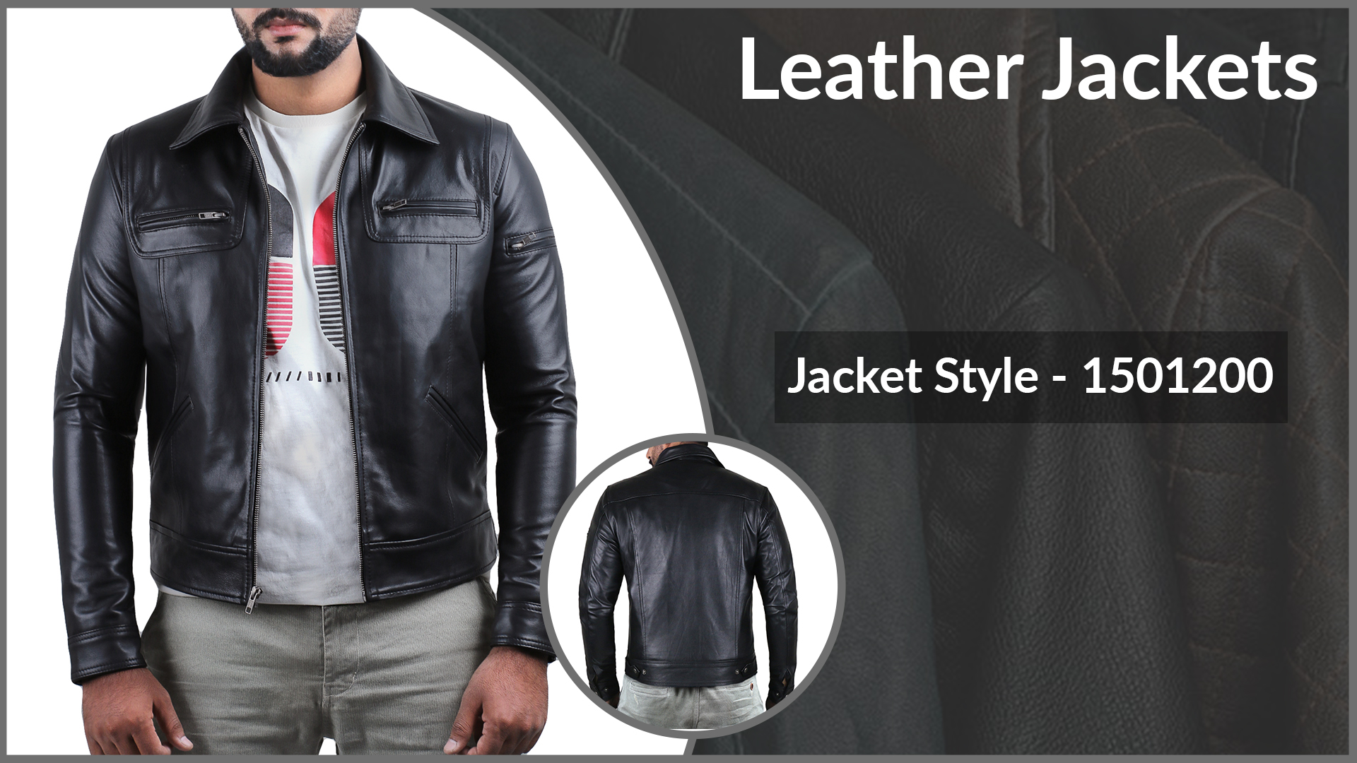 Laverapelle Men's Genuine Lambskin Leather Jacket (Black, Custom