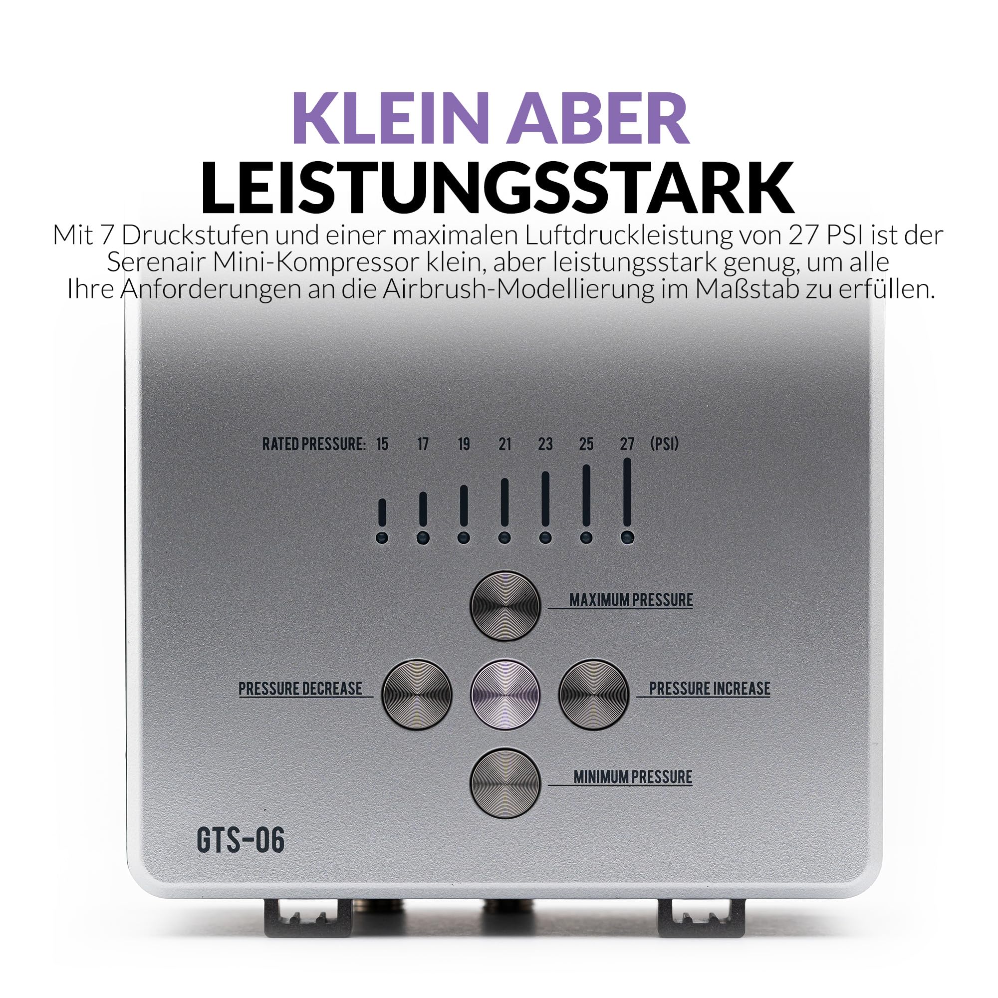 Gaahleri Ambition Serie GTS-06 Airbrush-Set mit Luftkompressor und Luftkontrolle