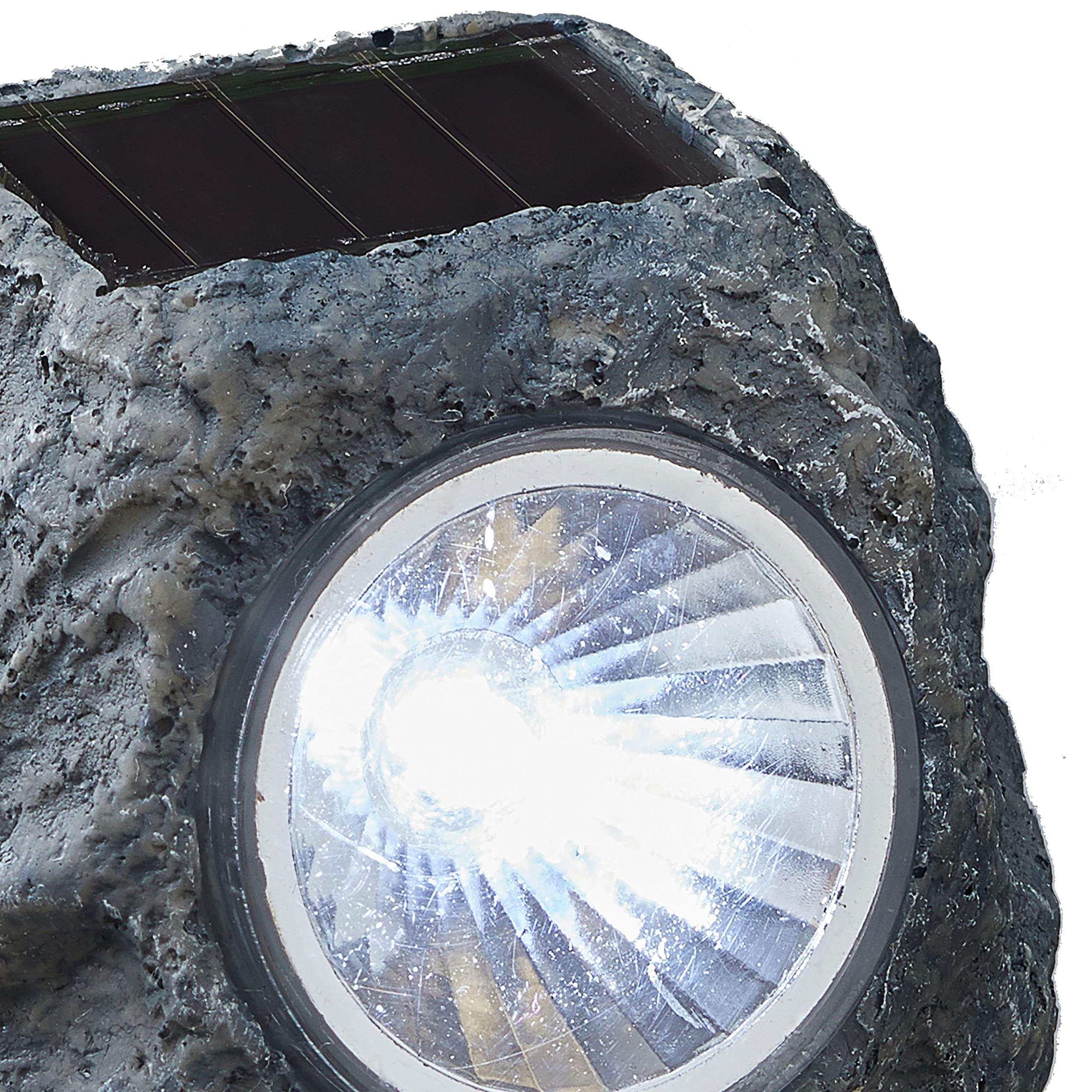 24 x Solarleuchte "Stein" LED Solar Garten Wegleuchte Beleuchtung Lampen 6,5 x 6 x 5 cm (24 x Solarleuchte)