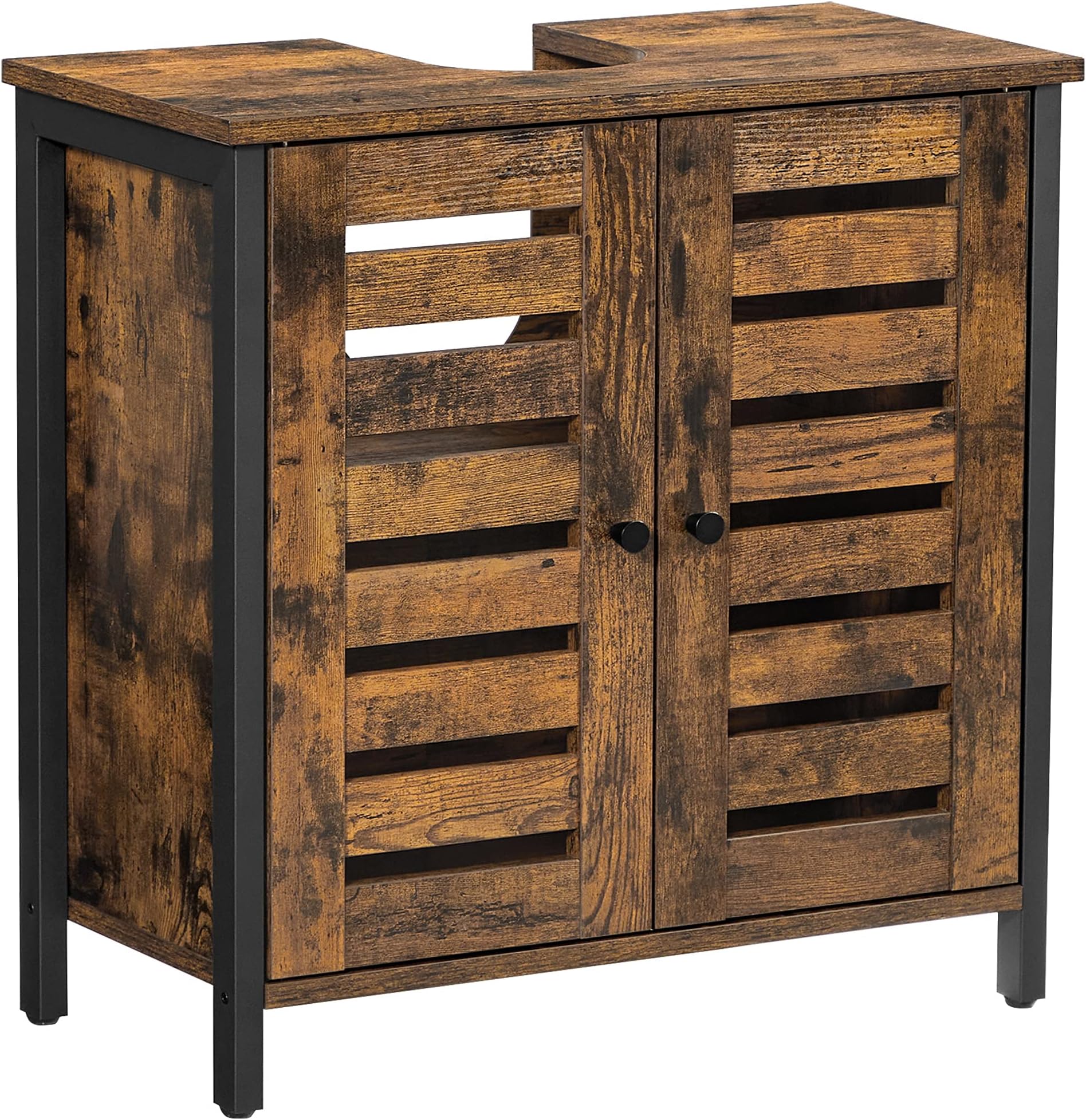 Boekenkast vintage bruin-zwart | Koop bij VASAGLE