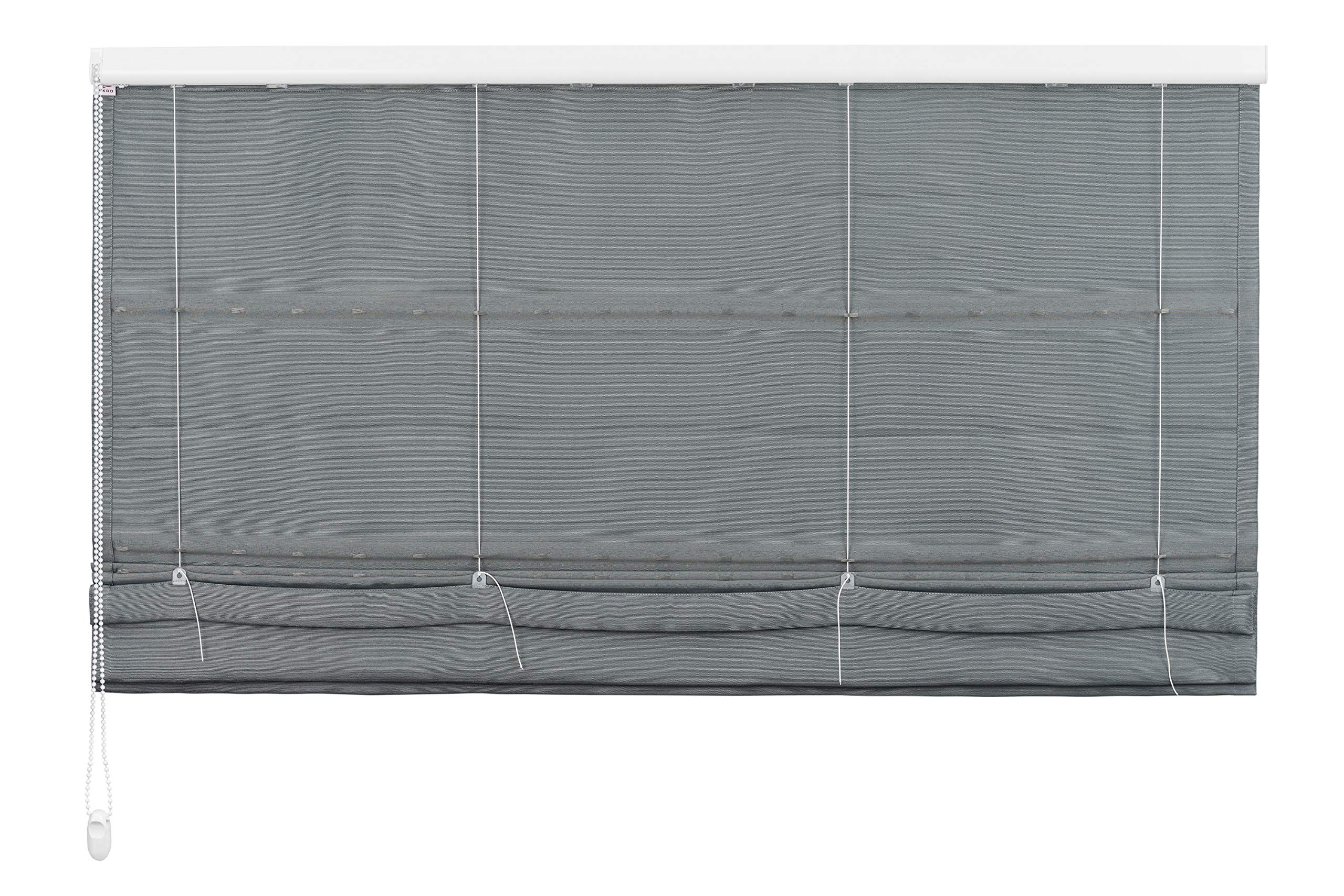 Raffrollo Raffgardine Faltrollo Seitenzugrollo Fenster Rollo Vorhang 12 Farben Breite 60 - 230 cm Höhe 190 und 260 cm blickdicht Raffrollotechnik inkl. Stoff (Größe 60 x 260 cm / Farbe Bordeaux)