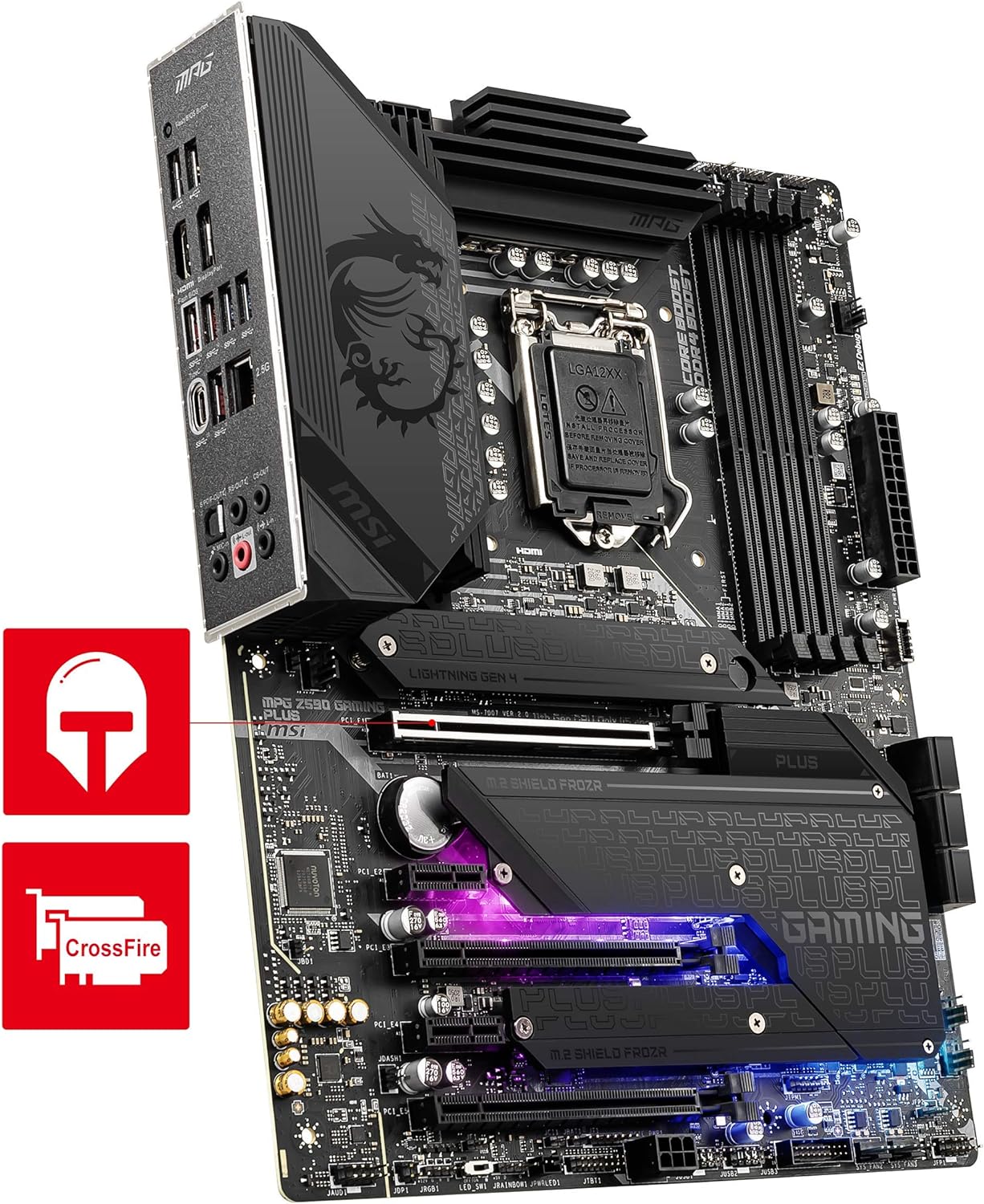 MSI - Brandclub - MSI MPG Z590 Gaming Plus Gaming Motherboard (ATX 