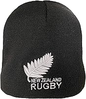 Vista 2 de Nueva Zelanda Rugby Logo Beanie Negro