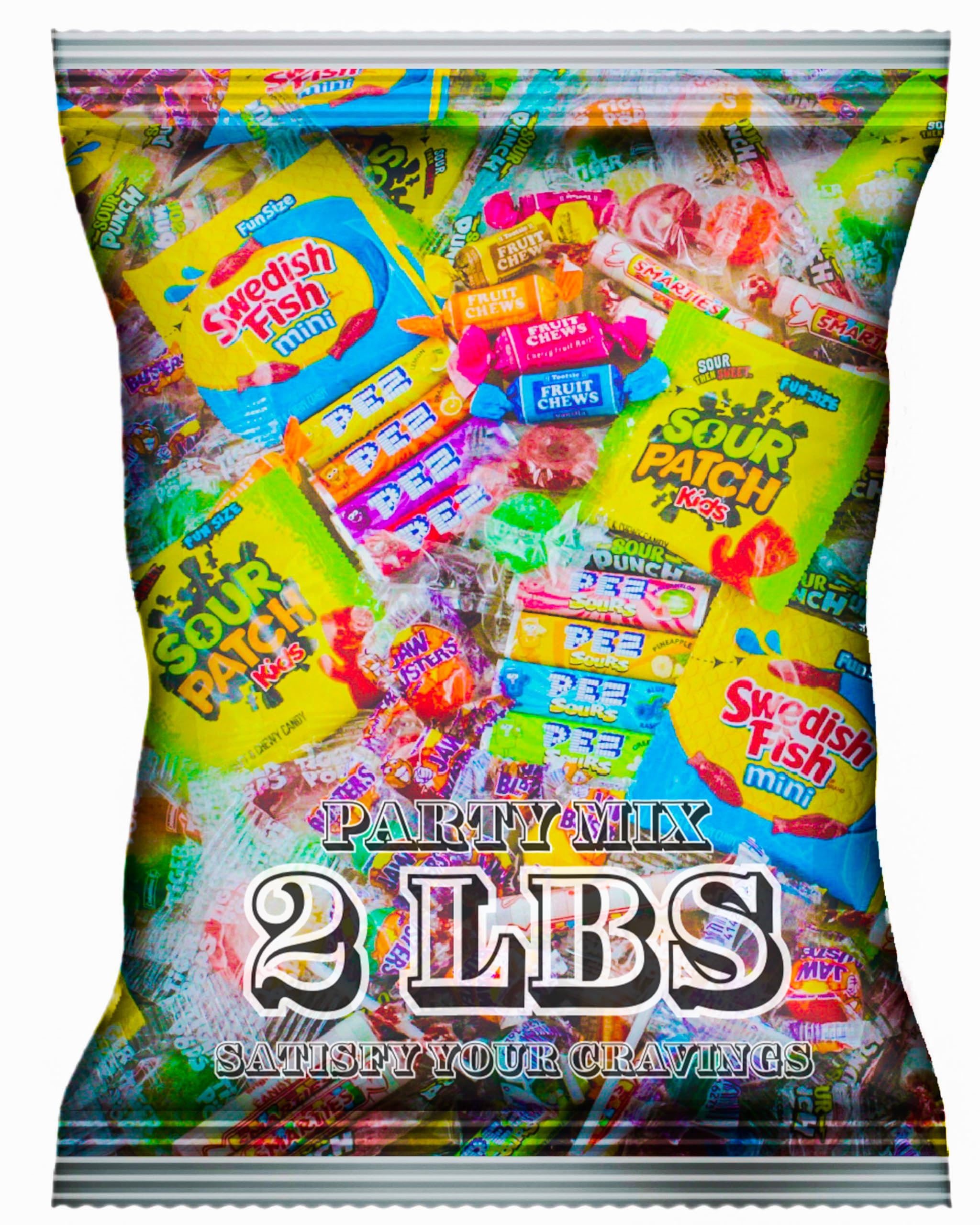 Buy Bulk Candy Variety Pack 2 lb Halloween Candy Candy Bulk Individually Wrapped Candy, Sour