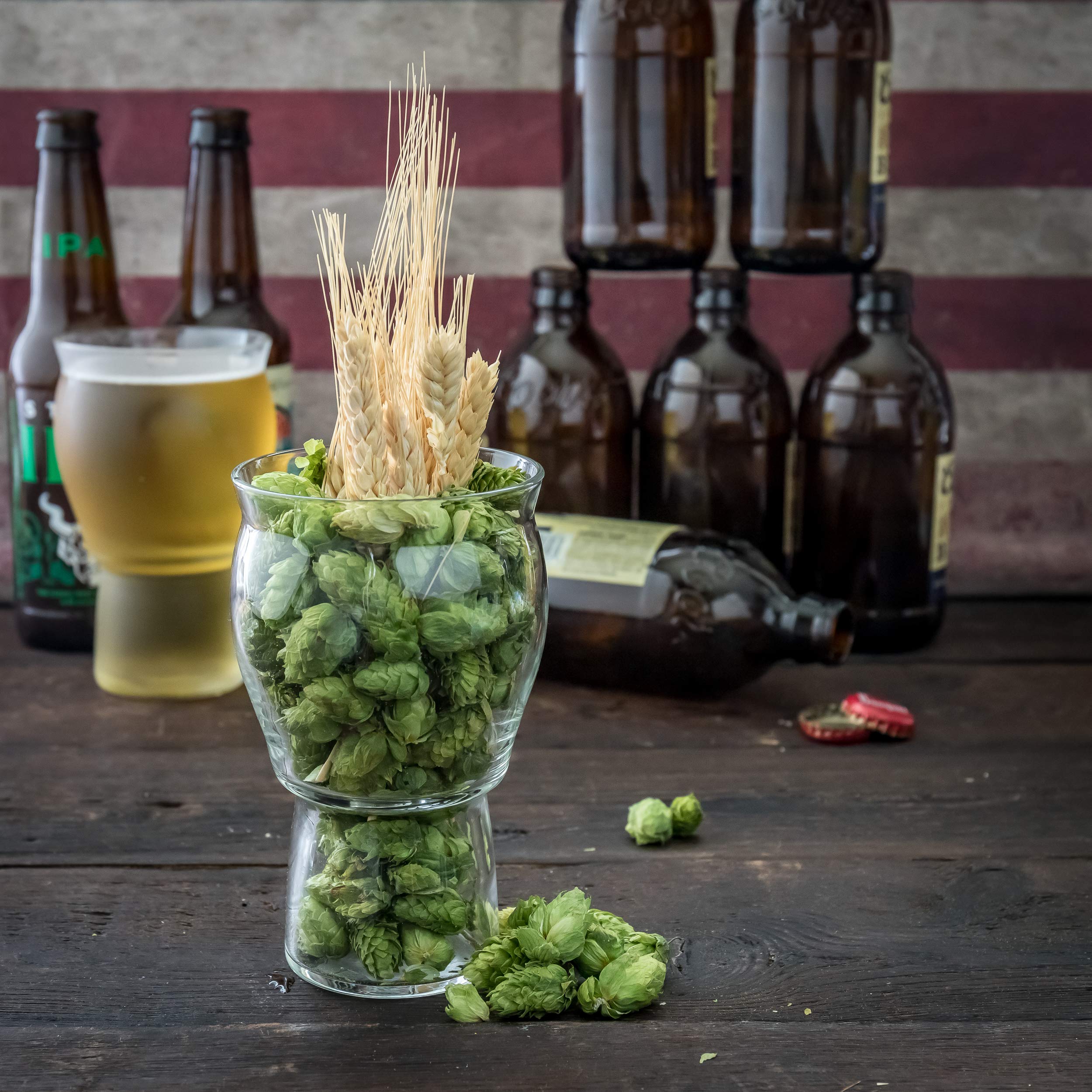 Muffin Top - Vaso de cerveza nucleado, diseño de sidra, soda, té