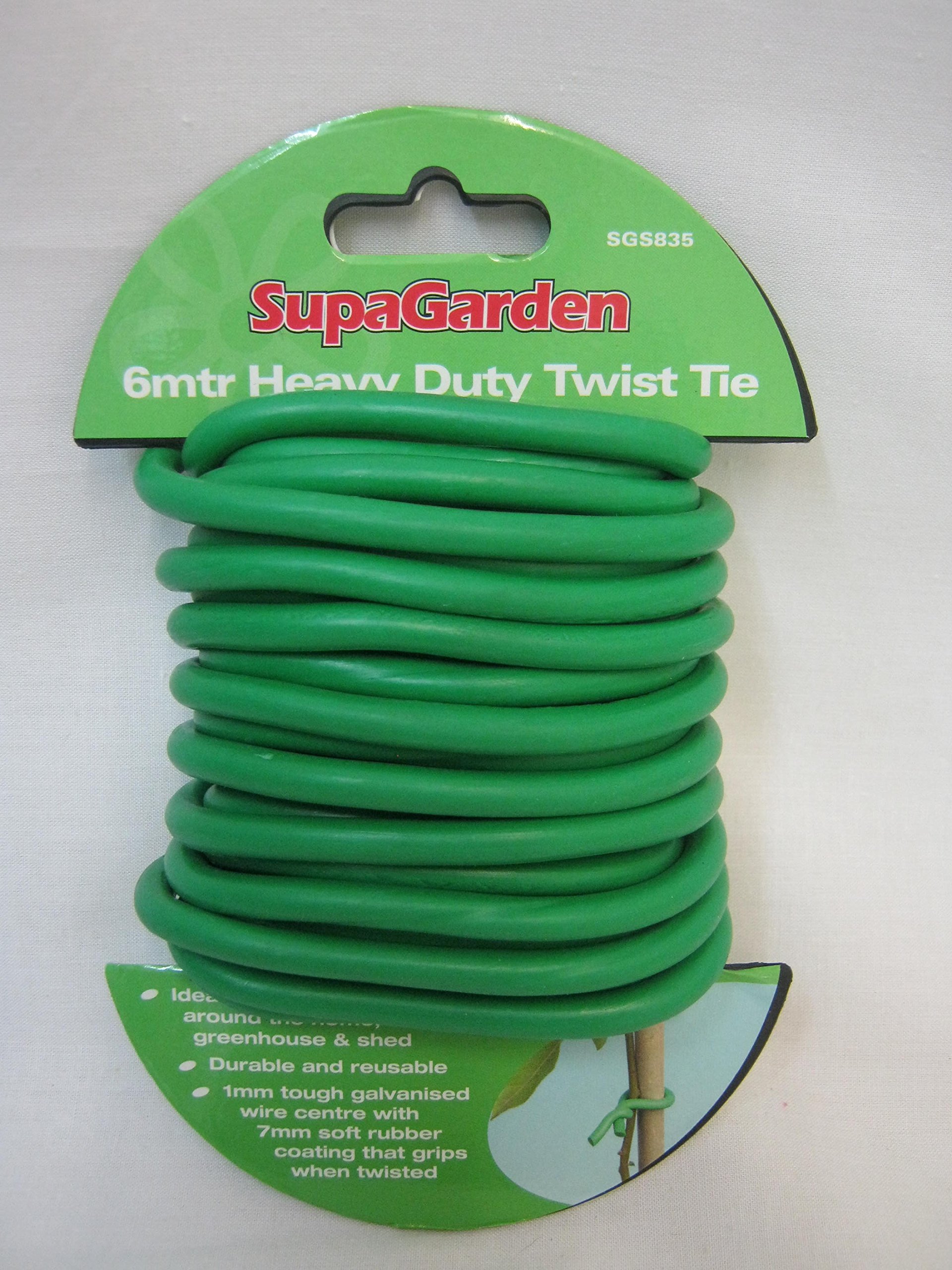Ambassador Green Supagarden 6 Metre Heavy Duty Soft Twist Tie Sgs835