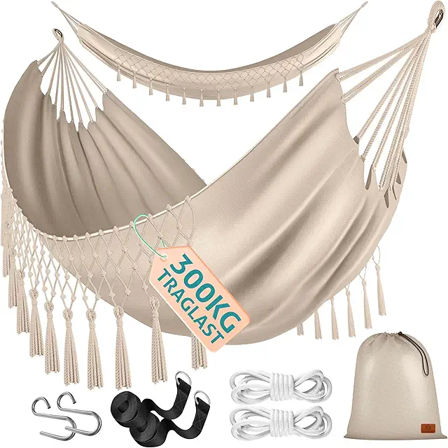 KESSER® Hängematte Outdoor 320x150 cm für 1-2 Personen, 300 kg belastbar