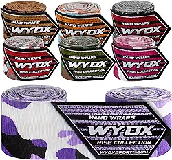 Bandagens WYOX ǀ Bandagens Premium de 3M para Boxe, Muay Thai, Kickboxing e MMA ǀ Luvas Internas Unissex com Proteção Perfeita para