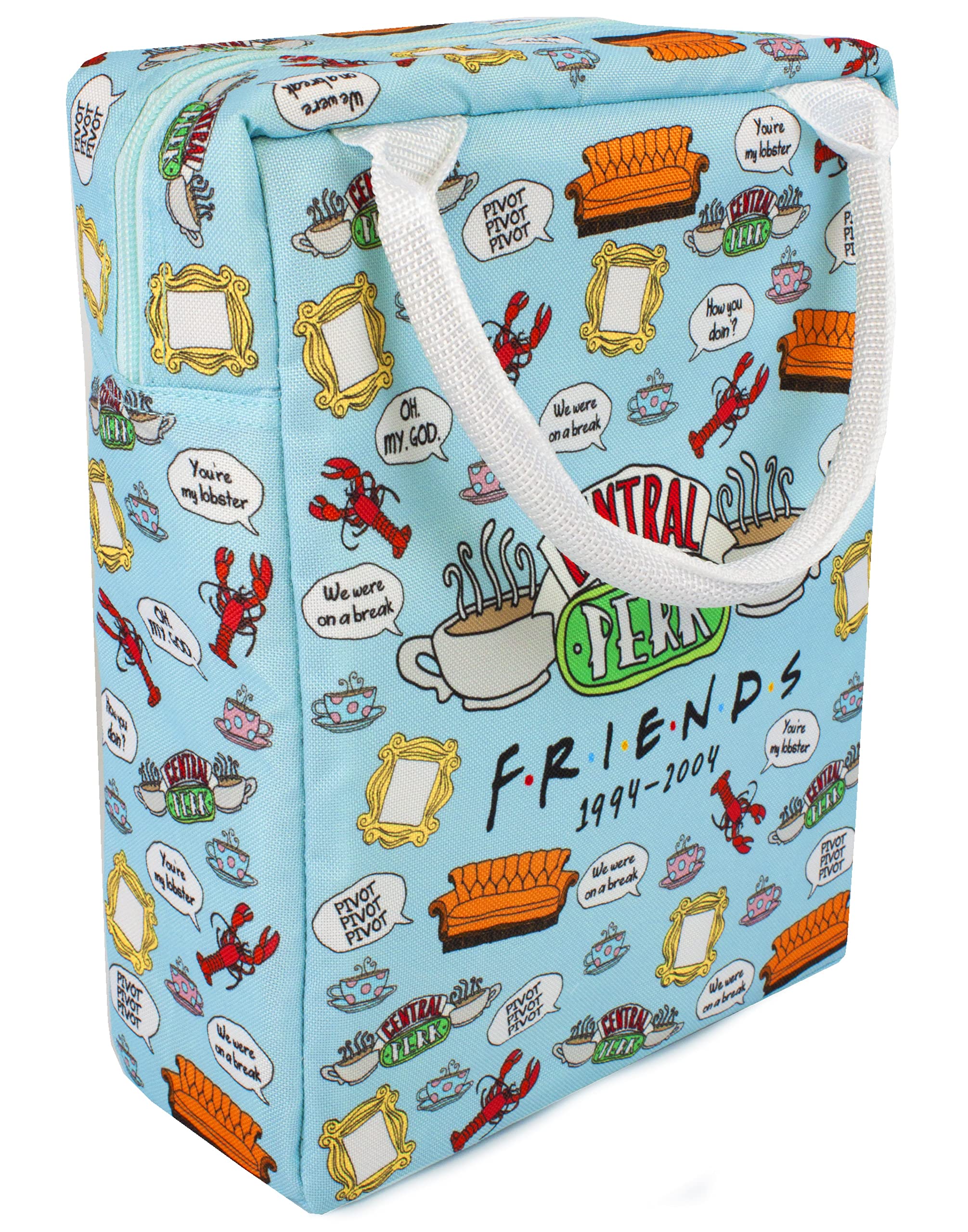Set Pranzo Friends: Lunch Bag E Bottiglia Sportiva 600ml - Central Perk - Per Adulti E Bambini, Ufficiale