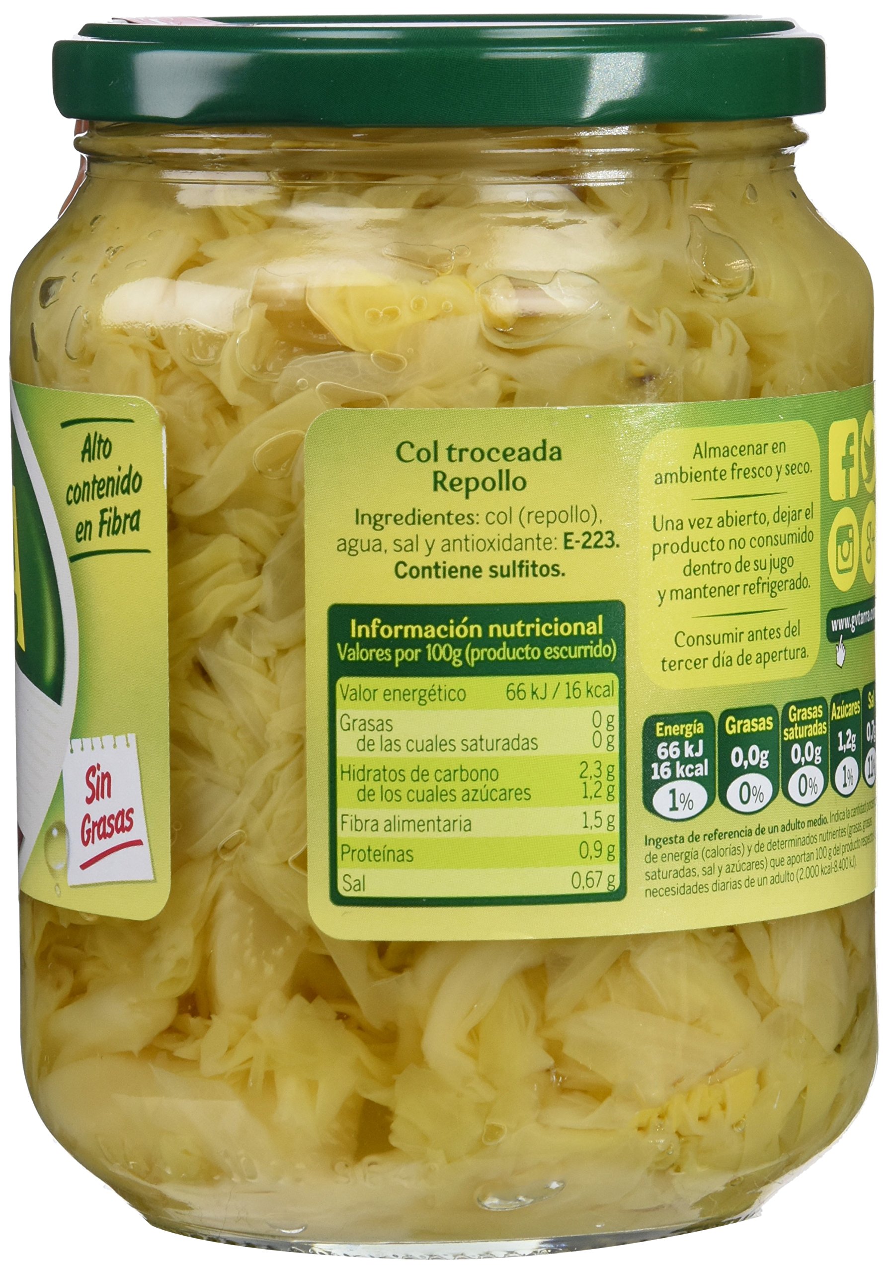 Gvtarra Col-Repollo Paquete 6 x 400 gr
