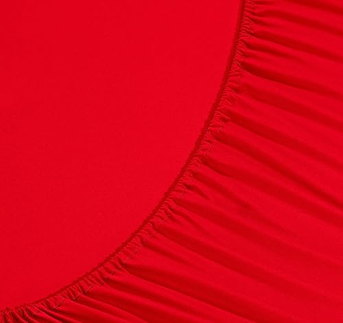 Miniatura 4 de Elegant Comfort - Juego de sábanas de 3 piezas de lujo de 1500 hilos, calidad egipcia, Microfibra, Rojo, King