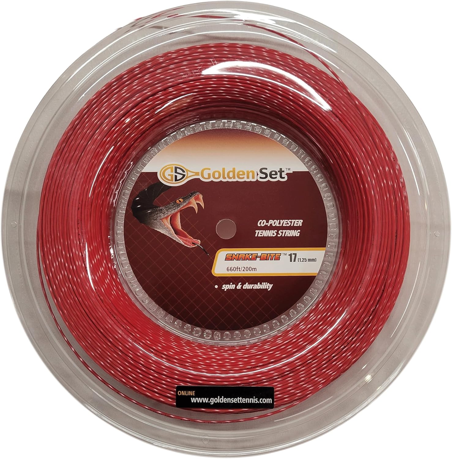 Snake-Bite Polyester Tennis String