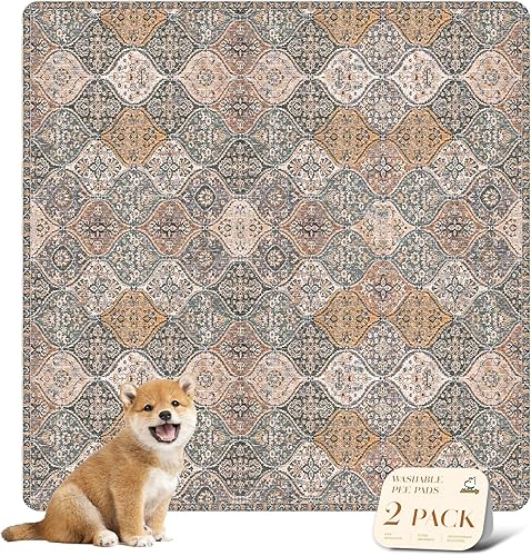 Miniatura 53 de nunubaby Almohadillas lavables para orina de perros, elegante, antideslizante, a prueba de fugas, reutilizable, ultraabsorbente, para jaulas y