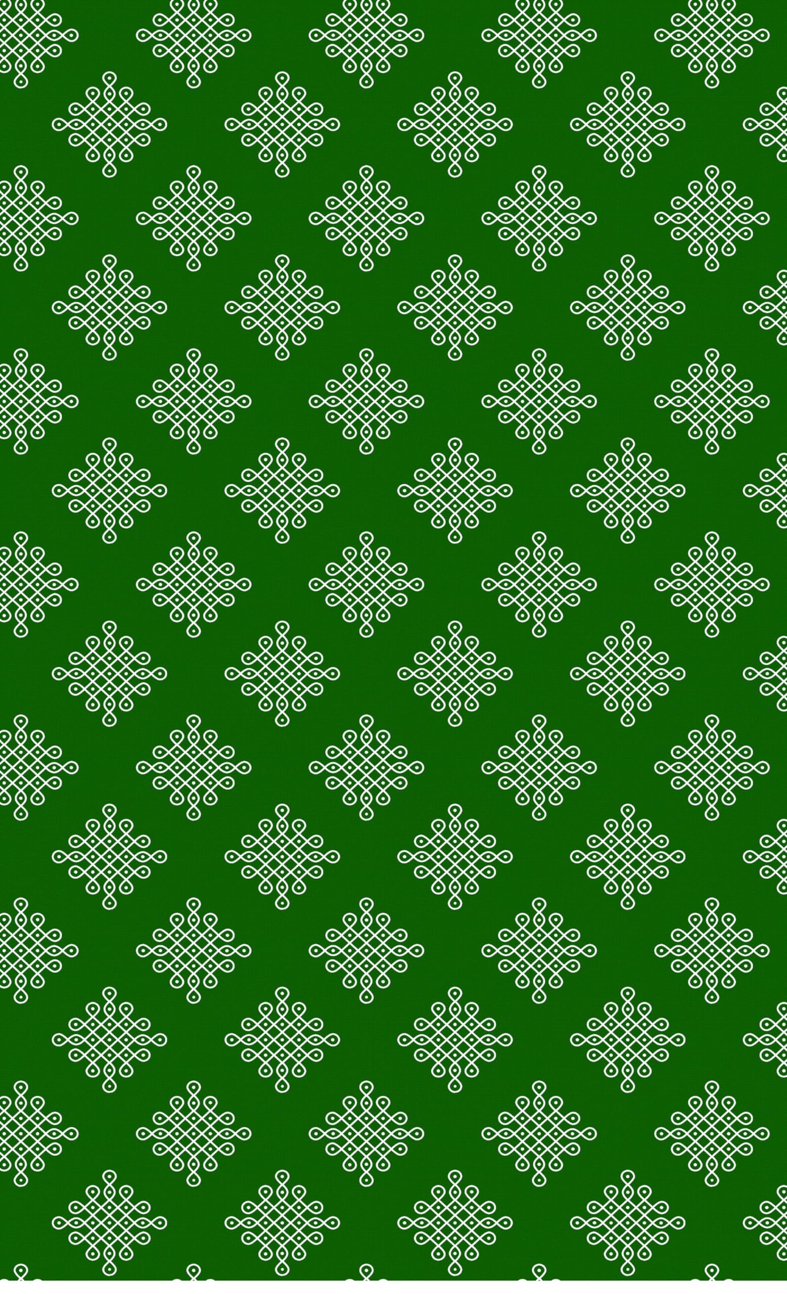 DC Green Kolam Rangoli All Over Pattern Backdrop Cloth for Pooja Decoration/House Warming Function/Traditional Events (8Ft * 5Ft) Washable Fabric-image-17
