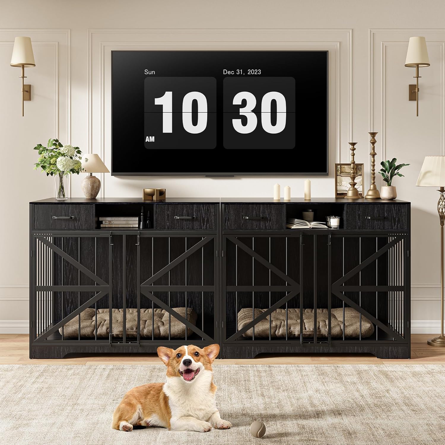Stylish & Functional: Review of the 44" Large Dog Crate Furniture