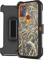 Vista 11 de Funda diseñada para Motorola Moto G50 con protector de pantalla integrado, protector resistente, cubierta frontal de policarbonato resistente