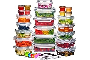 24-Piece Leak-Proof Airtight Food Storage Container Set