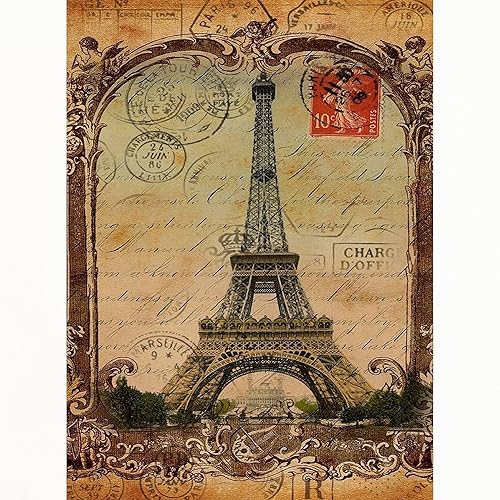 Miniatura 2 de CafePress Naipes vintage de tamaño estándar de la Torre Eiffel de Par
