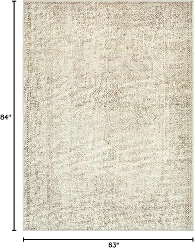 Miniatura 2 de Livabliss x Becki Owens Margot Medallion - Alfombra de área, 5 pies 3 pulgadas x 7 pies, color verde oliva