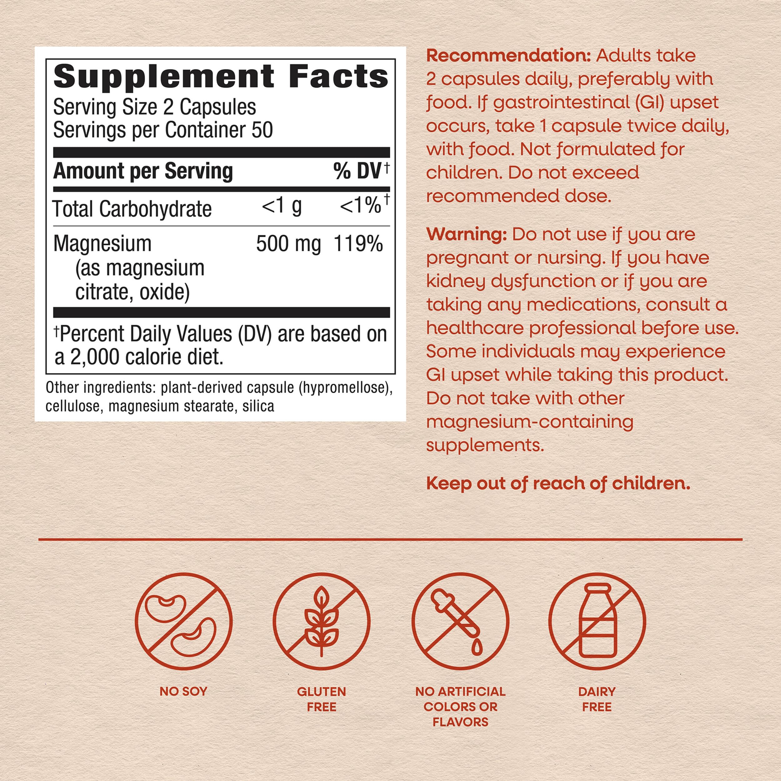 Nature's Way Magnesium Complex, Supports Muscle Relaxation*, 100 ct — Amazon image 6