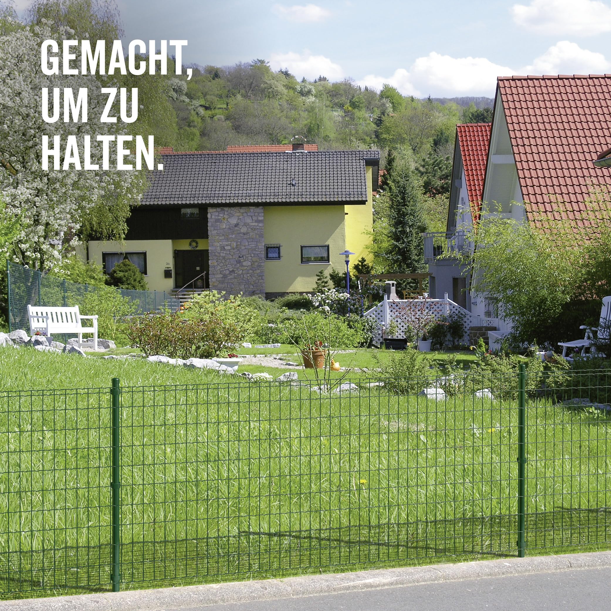 Alberts 604851 Schweißgitter Fix-Clip Pro® | verschiedene Längen und Höhen - wahlweise in verschiedenen Farben | grün | Höhe 122 cm | Länge 25 m