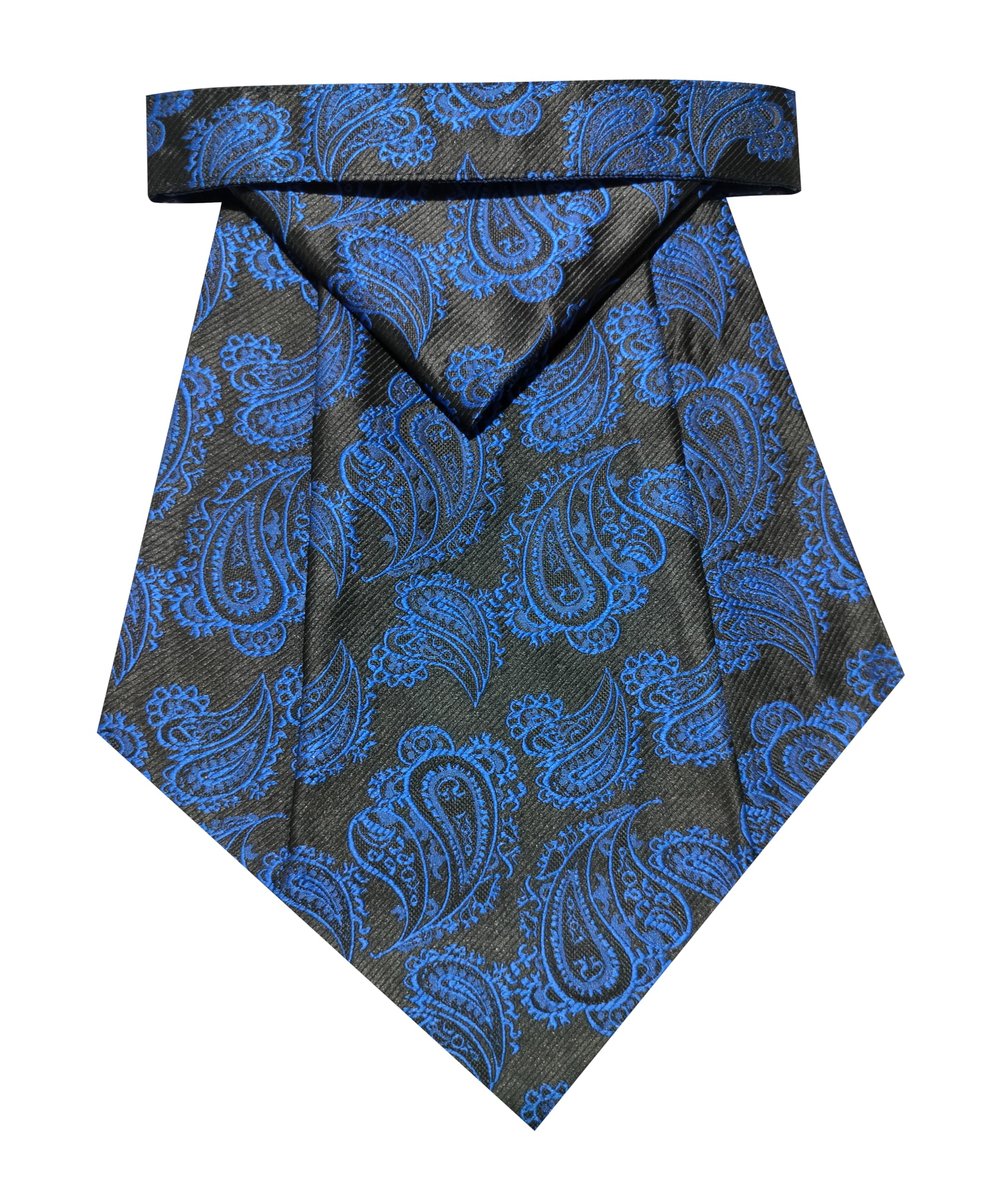 Cravat Ties for Men Paisley Cravat for Men Wedding Jacquard Woven Men,s Cravat Tie With Pocket Square-image-11