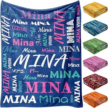 Personalized Baby Blanket,Custom Baby Blanket with Name, Customized Baby Name Blanket, Customize Baby Blanket for Baby Girl or Boy, Best Gift for Baby, Newborn, 24-Hour Shipping Baby Name