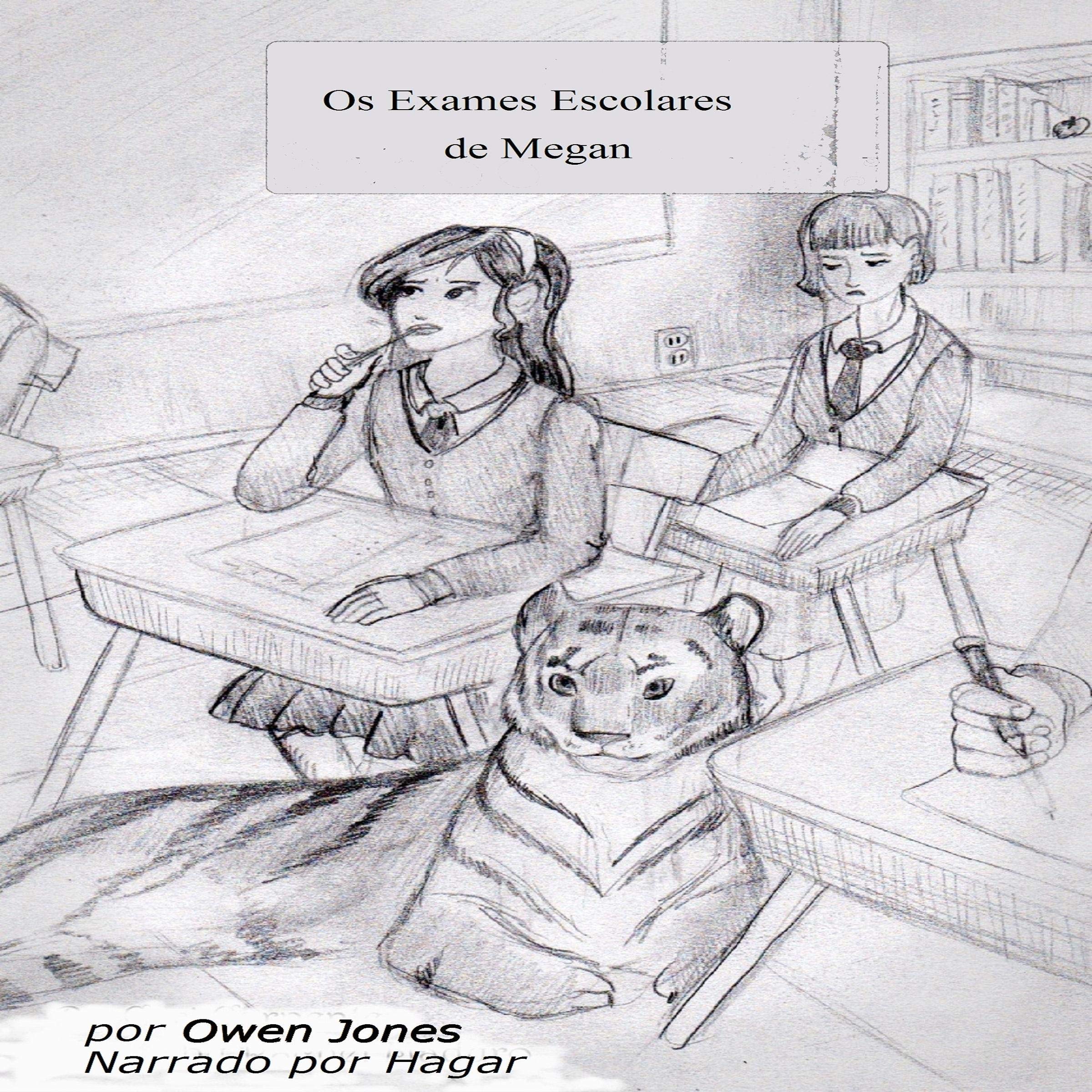 Cover art for Os Exames Escolares de Megan