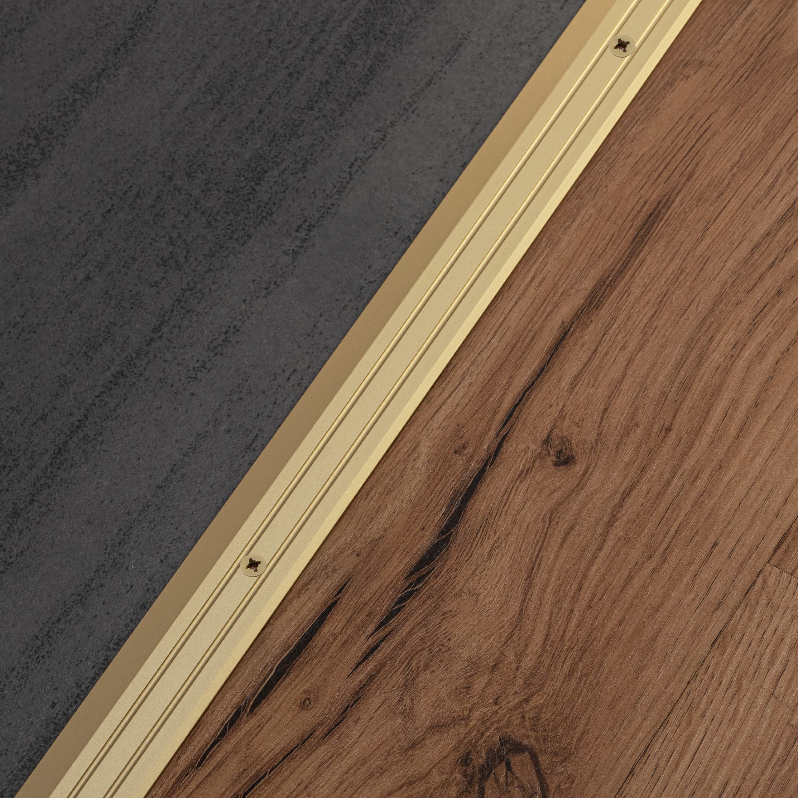 PROVISTON | Overgangsprofiel | Breedte: 80 mm | Hoogte: 0-99 mm | Lengte: 1000 mm | Aluminium met poedercoating | Glad | Zwart | Zelfklevend