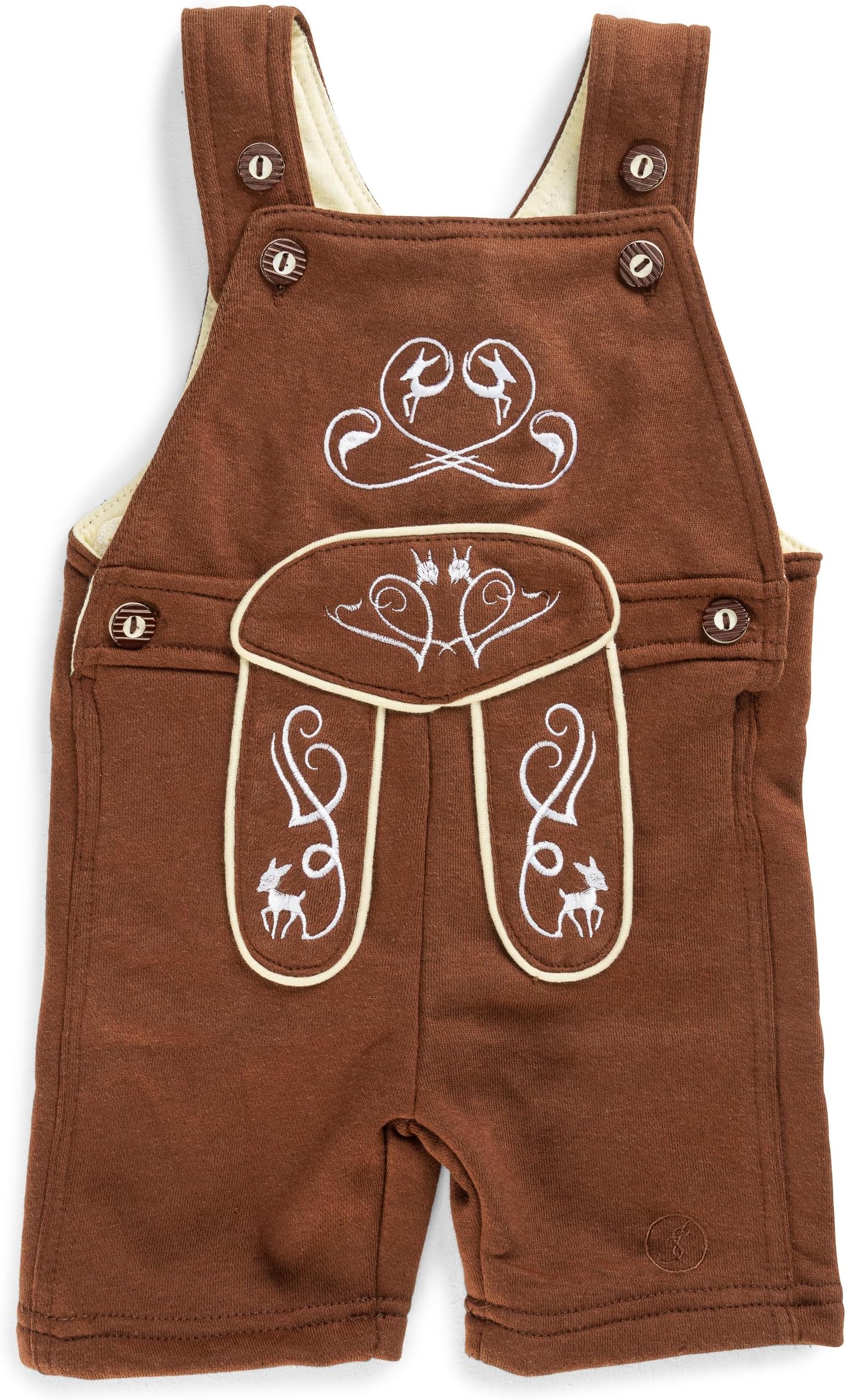 Lederhosen Baby Overall – Romper Oktoberfest Outfit with Suspenders – Bodysuit Joni