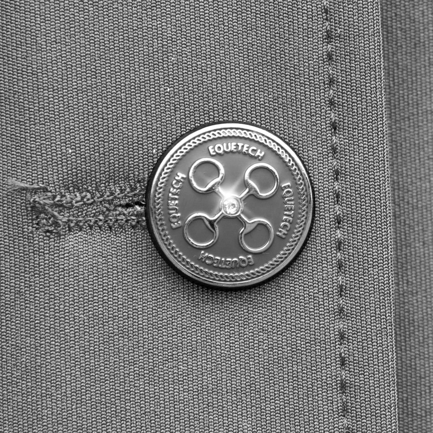 Equetech Horse Riding Jacket Buttons - Set of 4 Spare Replacement Equestrian Coat Buttons, Silver - Image 3
