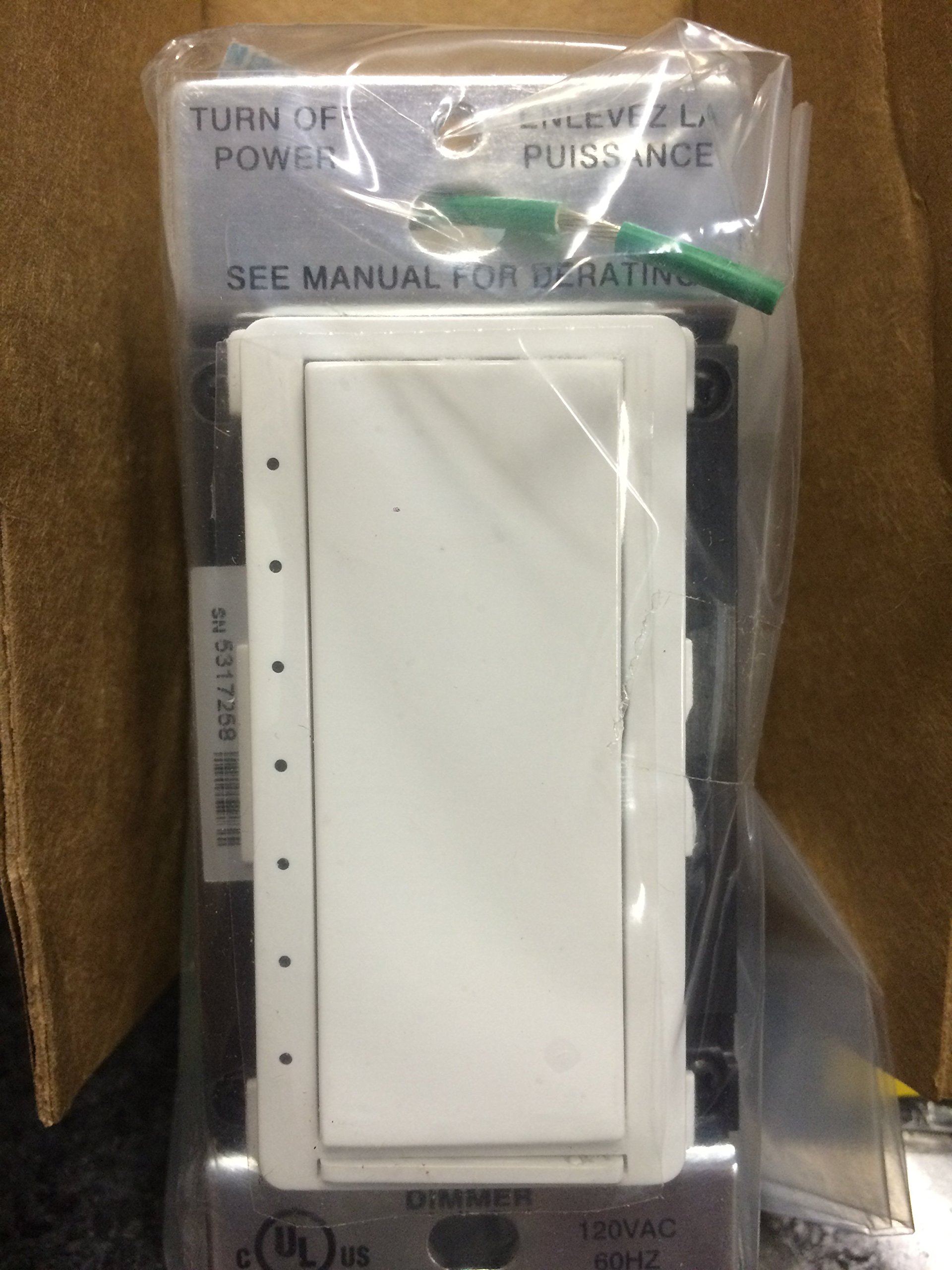 Crestron CLW SLVU P B S Cameo In Wall Remote Dimmer