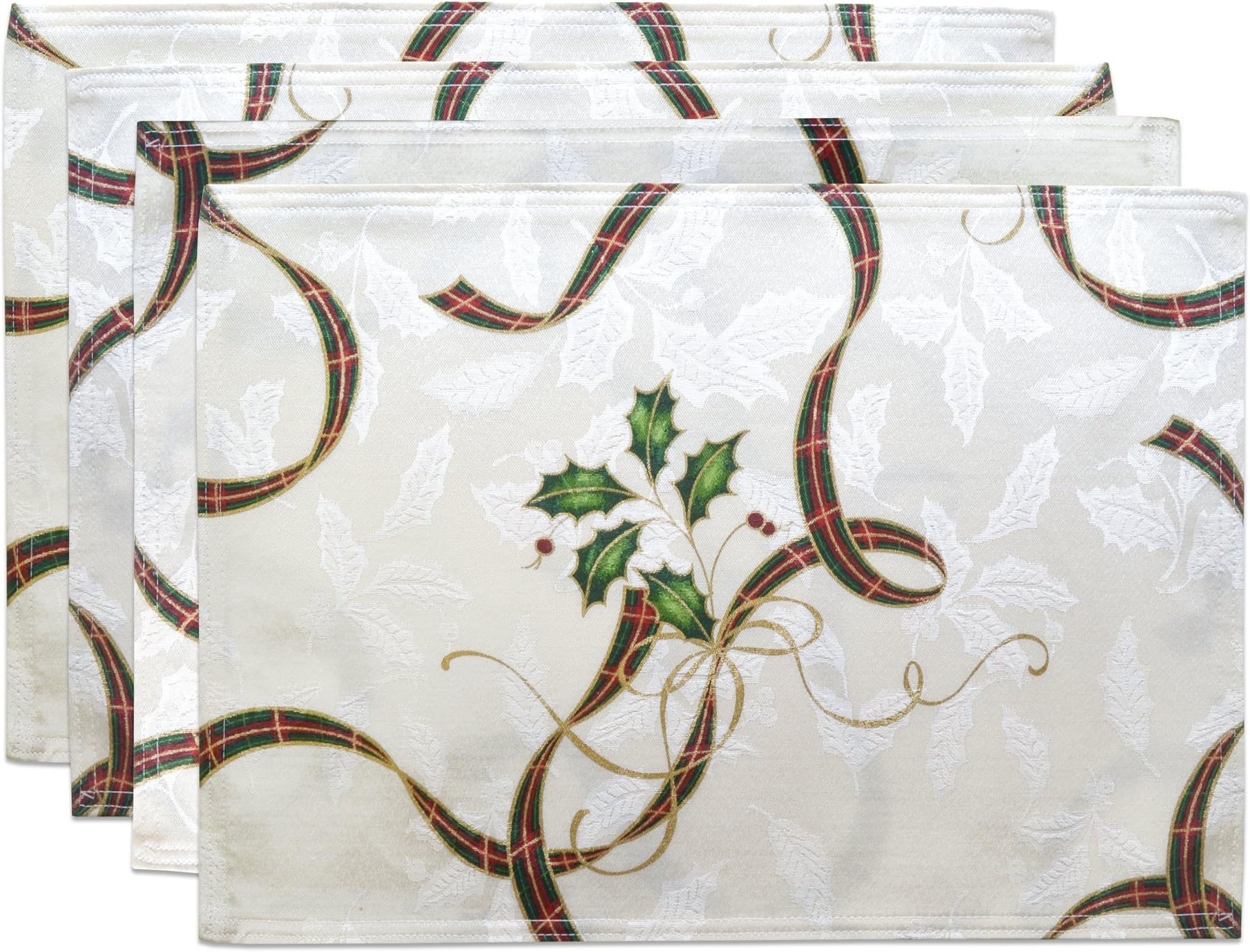 Lenox Holiday Nouveau Ribbon Set of 4 Placemats