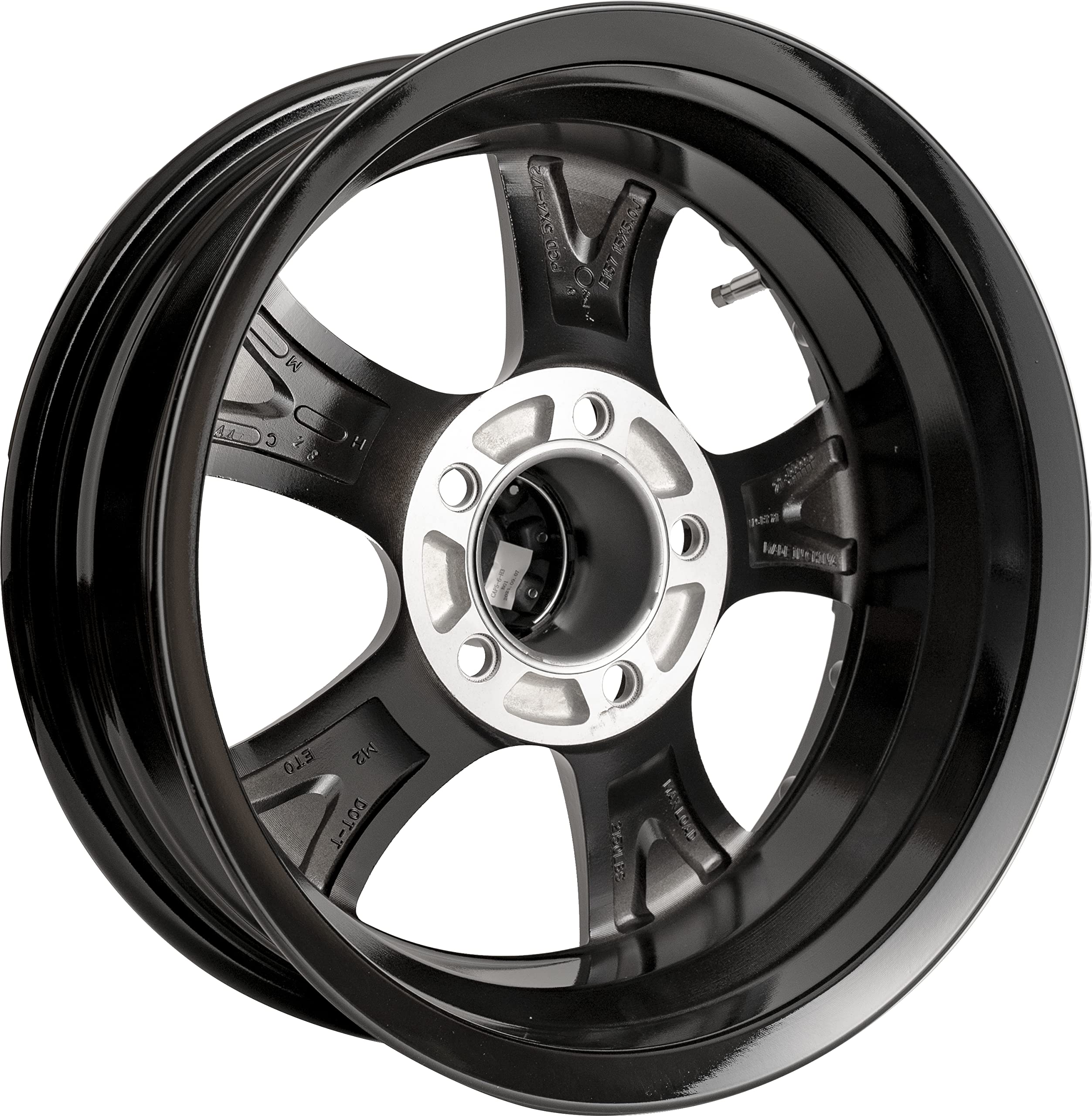 Viking™ Series Machined Lip and Face Gloss Black Aluminum