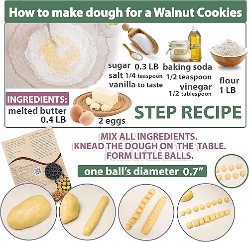 Miniatura 4 de Fabricante de moldes para galletas de nuez 12 antiadherente - Fabricante de moldes Oreshki - Moldes para galletas de nuez -  ruso - Fabricante de