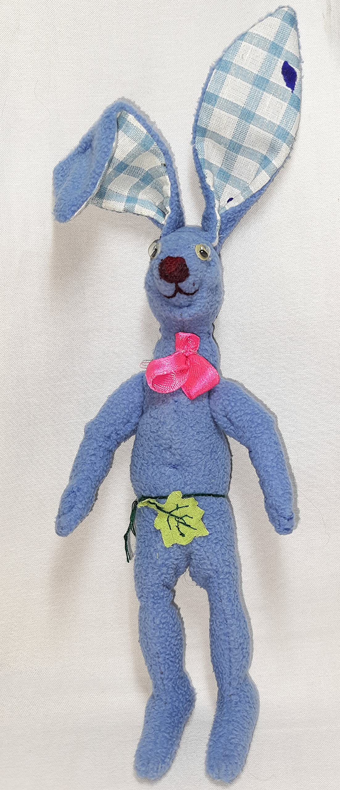 MV Easter Bunny Small Soft Toy-Sky Blue, 26 Cm, Fabric Adjustable arms