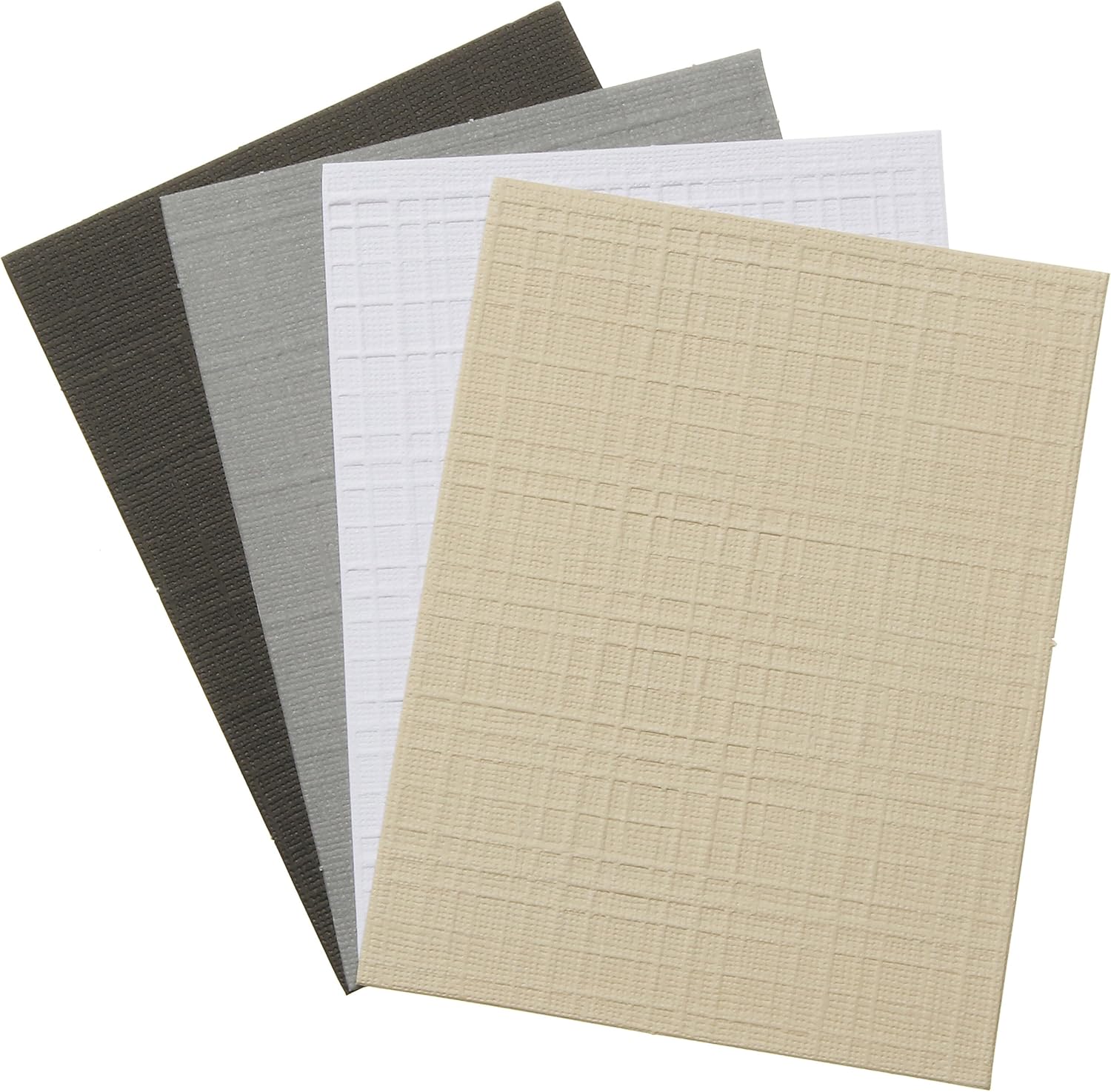 Darice DT-GX-7200-22 12-Pack David Tutera Celebrate Step 2 Layer Card for Scrapbooking, A2, Embossed Grid