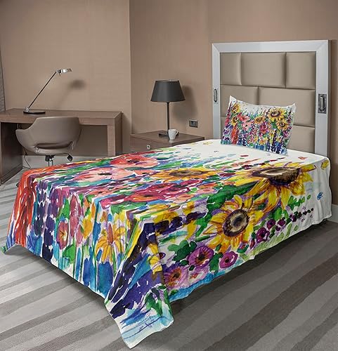 Vista 390 de Lunarable Sábana encimera de mapa del mundo, collage antiguo de mapas del Atlas antiguos, estampado vintage del grupo de civilización, suave y Beige