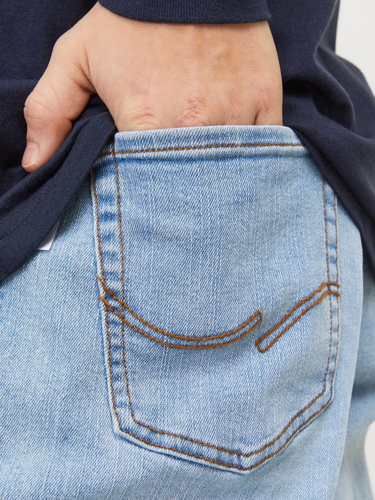 JACK & JONES Jjiclark Jjorig Stretch Sq 702 Sn Mni - spodnie jeansowe Chłopcy