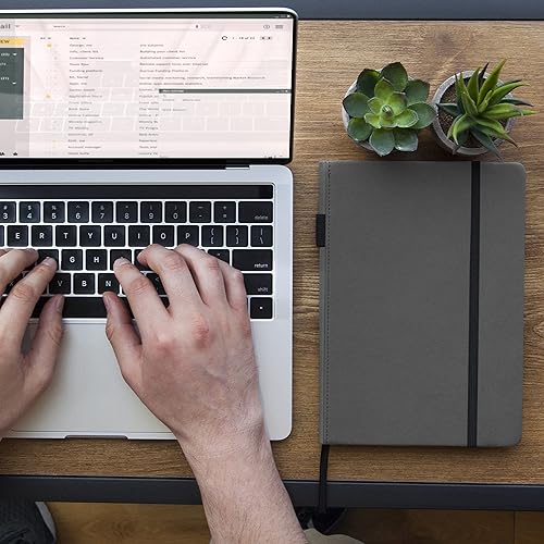 Miniatura 3 de Cuaderno de tapa dura gruesa, a rayasrayado A5 (5 x 8 pulgadas), papel de lujo de 4.23 ozm, plano para escribir, cuadernos profesionales para