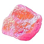 Amazing Gemstone Angel Aura Rose Quartz Raw Crystals and Healing Stones, Natural Rocks for Tumbling and DIY Raw Stones and Crystals (1 Piece)