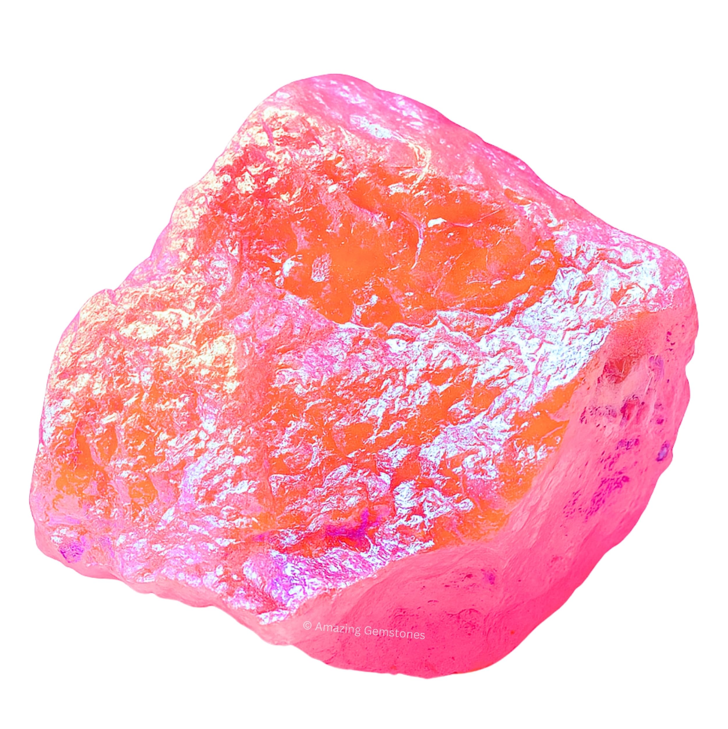 Angel Aura Rose Quartz Crystals and Healing Stones, 1 Piece Raw