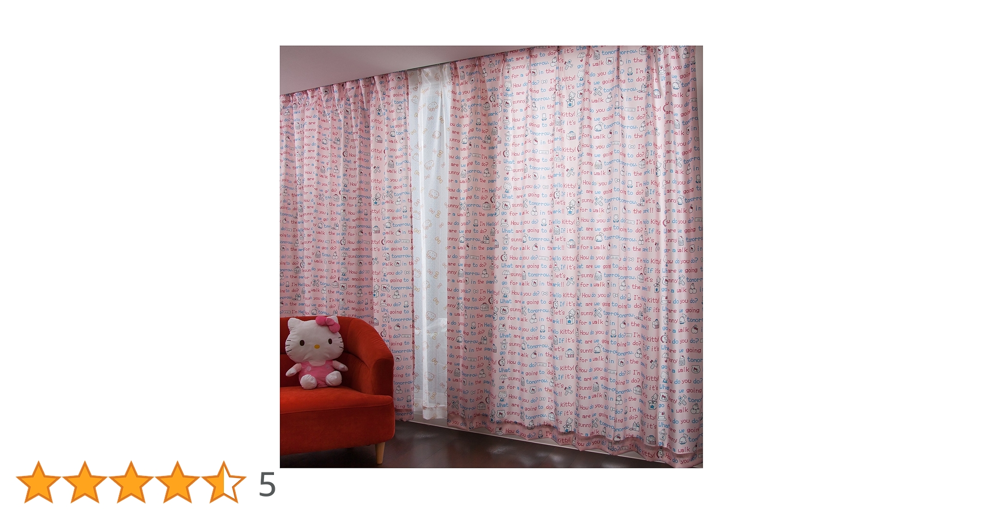 Amazon｜サンリオ(SANRIO) 《日本製》ハローキティ 遮熱カーテン